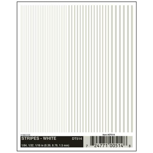 Woodland Scenics Stripes - White WOO514